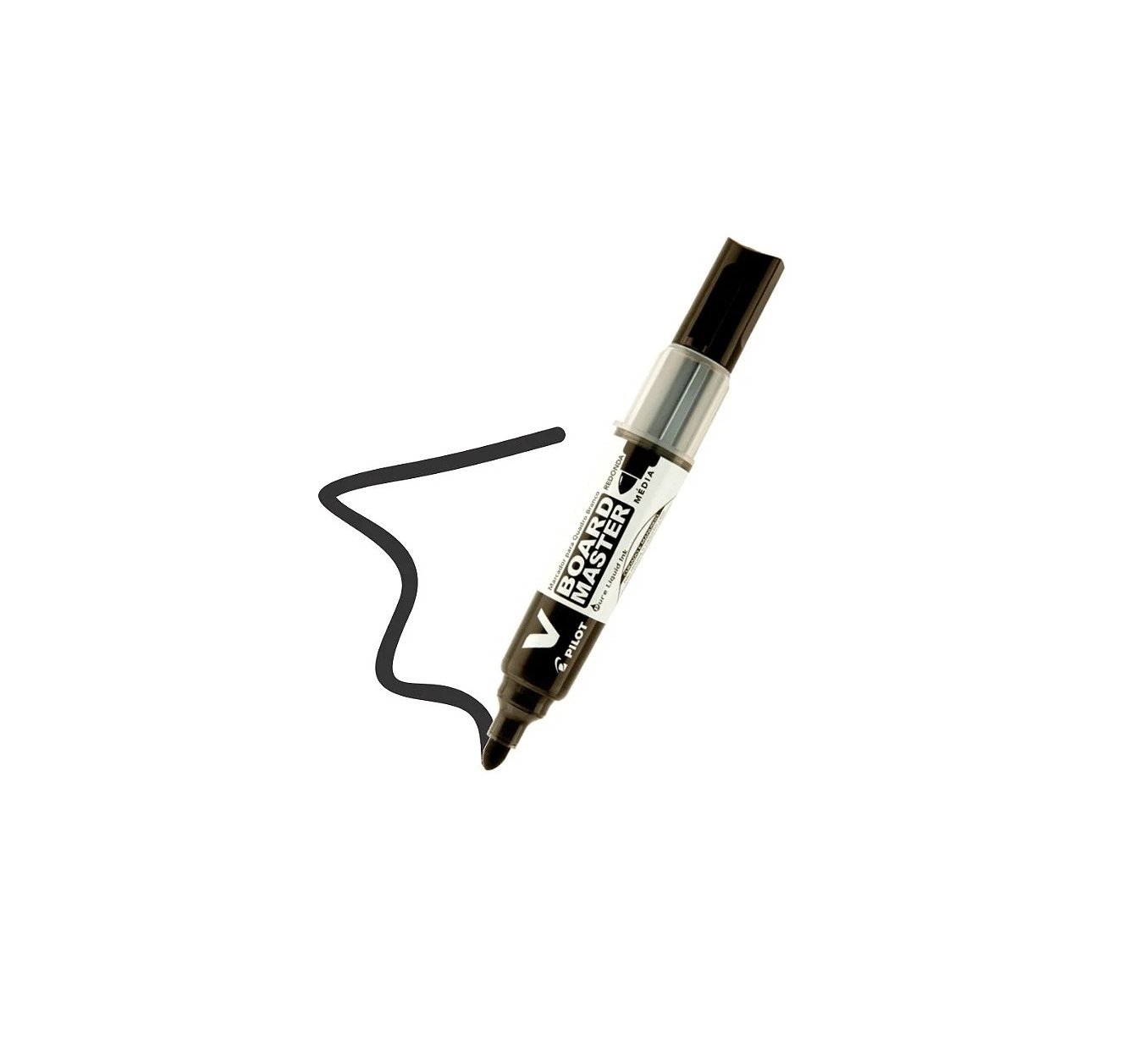 Caneta Marcador Para Quadro Branco Board Master WBMA-VBM-M Preto