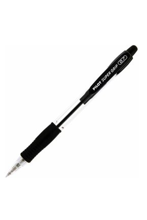 caneta esferogrfica pilot super grip retrtil 0 7 fina preta c12 unidades 2