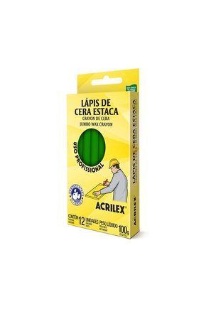 giz de cera estaca caixa com 12 unidades acrilex 504 6 2000